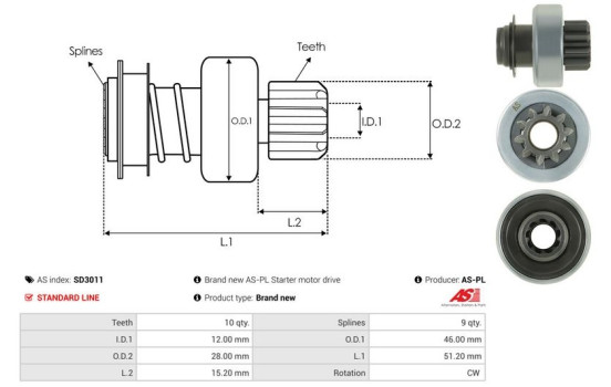 Free wheel drive, starter, Image 4