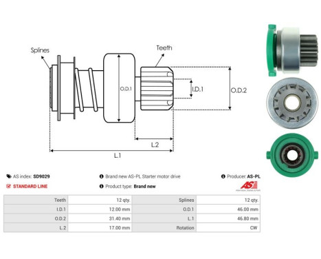 Free wheel drive, starter, Image 4