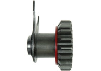 Free wheel drive, starter