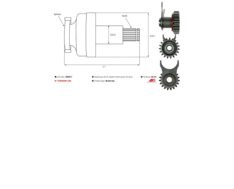 Free wheel drive, starter, Image 6