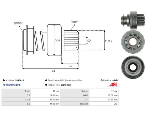 Free wheel drive, starter, Image 4