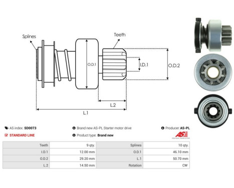 Free wheel drive, starter, Image 4