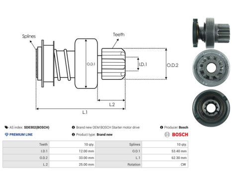 Free wheel drive, starter, Image 4
