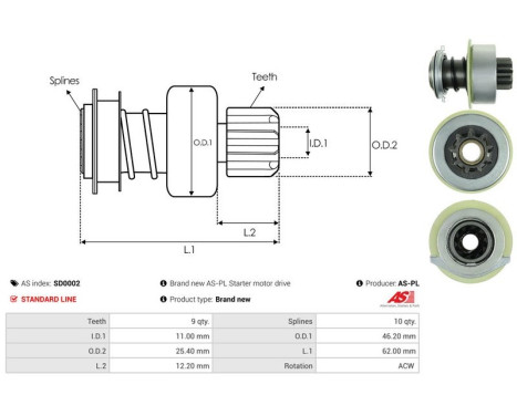 Free wheel drive, starter, Image 4