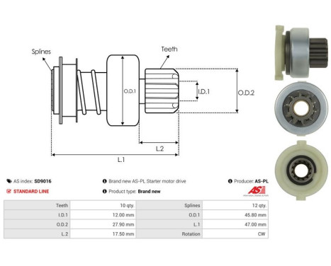 Free wheel drive, starter, Image 4