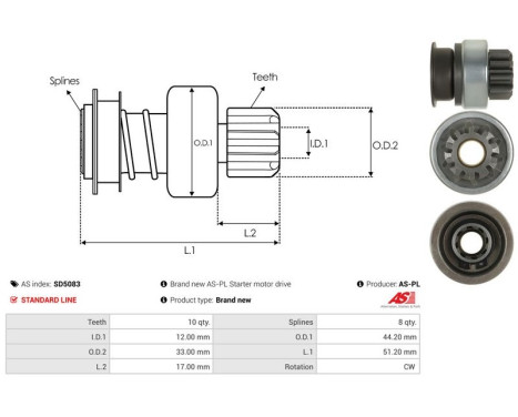 Free wheel drive, starter, Image 4