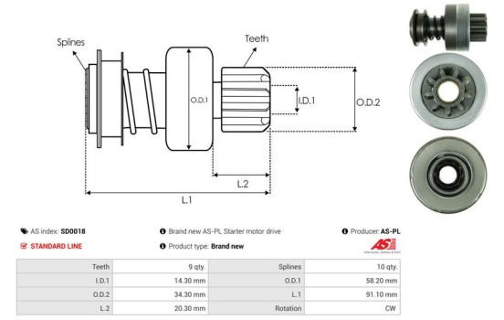 Free wheel drive, starter, Image 4