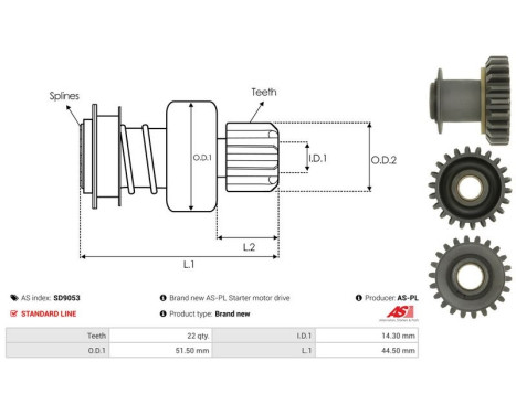 Free wheel drive, starter, Image 4
