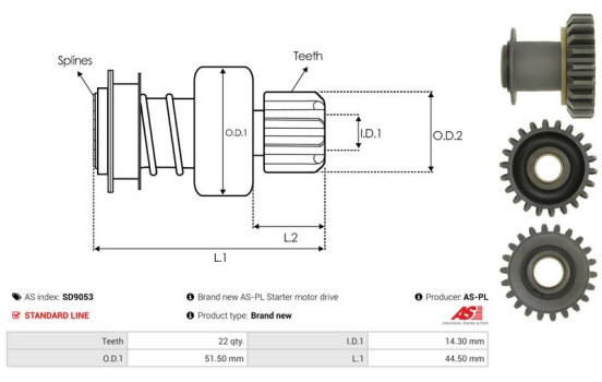 Free wheel drive, starter, Image 4