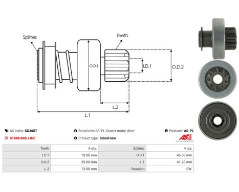 Free wheel drive, starter, Image 4