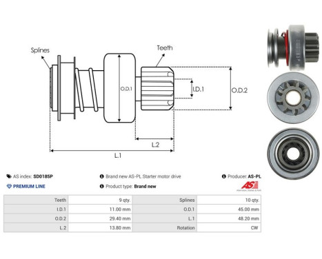 Free wheel drive, starter, Image 4
