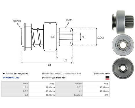 Free wheel drive, starter, Image 4