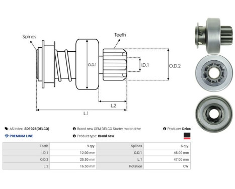 Free wheel drive, starter, Image 4