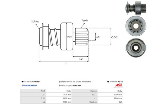 Free wheel drive, starter, Image 4