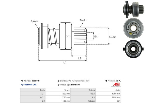 Free wheel drive, starter, Image 4