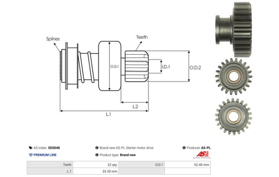 Free wheel drive, starter, Image 4