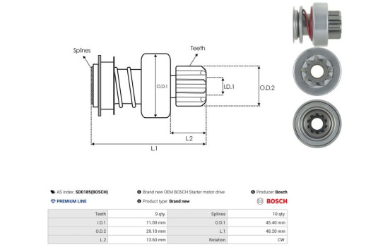 Free wheel drive, starter, Image 4