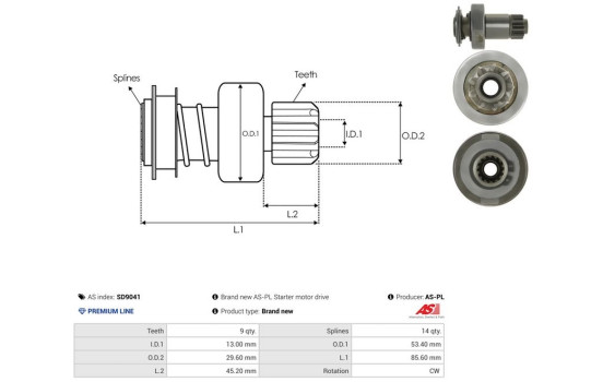 Free wheel drive, starter, Image 4