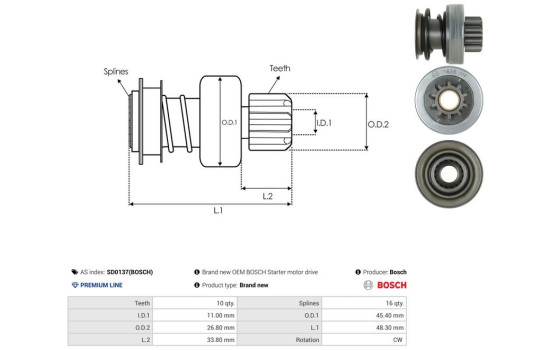 Free wheel drive, starter, Image 4