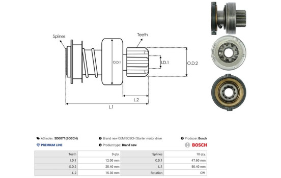 Free wheel drive, starter, Image 4
