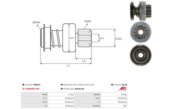 Free wheel drive, starter, Image 4