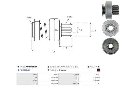 Free wheel drive, starter, Image 4