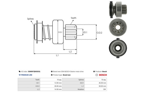 Free wheel drive, starter, Image 4