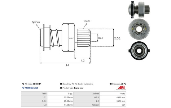 Free wheel drive, starter, Image 4
