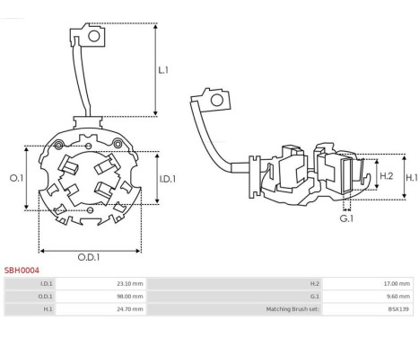 Holder, carbon brush, Image 2