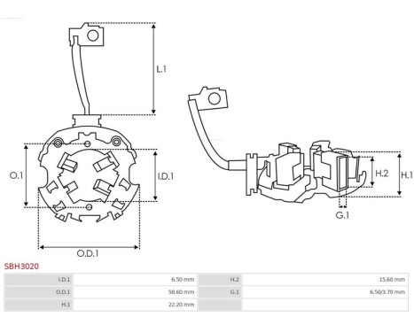 Holder, carbon brush, Image 2