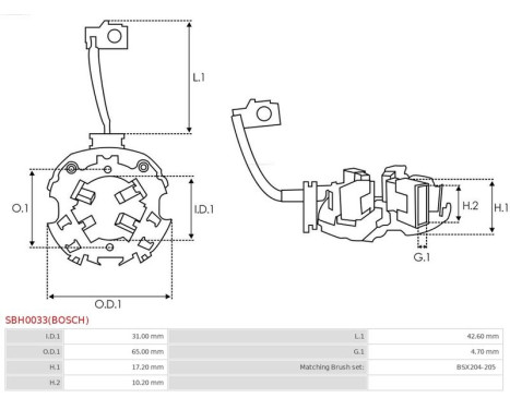 Holder, carbon brush, Image 2