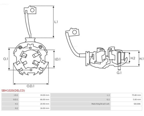 Holder, carbon brush, Image 2
