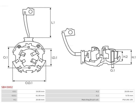 Holder, carbon brush, Image 2