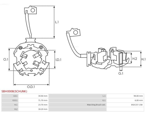 Holder, carbon brush, Image 2