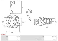 Holder, carbon brush