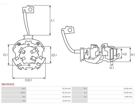 Holder, carbon brush, Image 2