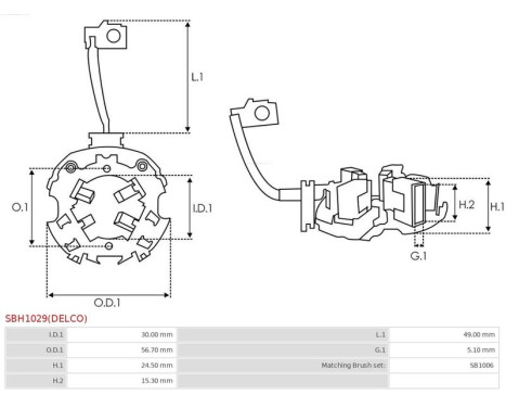 Holder, carbon brush, Image 2