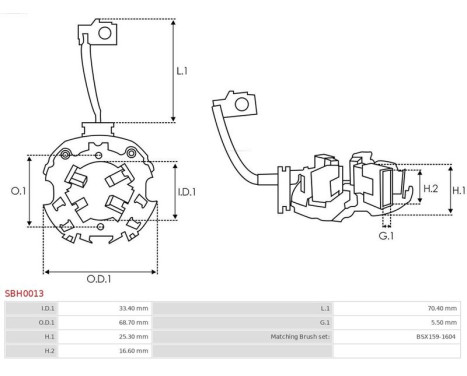 Holder, carbon brush, Image 2