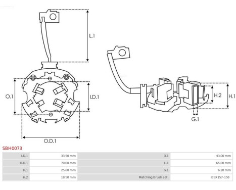Holder, carbon brush, Image 2