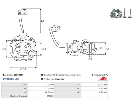 Holder, carbon brush, Image 2