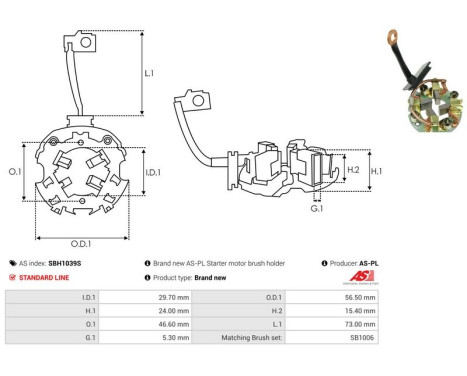 Holder, carbon brush, Image 2