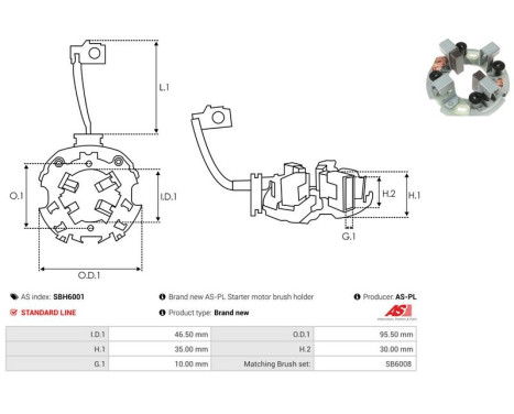 Holder, carbon brush, Image 2