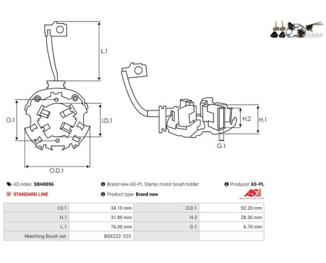 Holder, carbon brush, Image 2