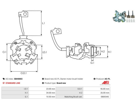 Holder, carbon brush, Image 2