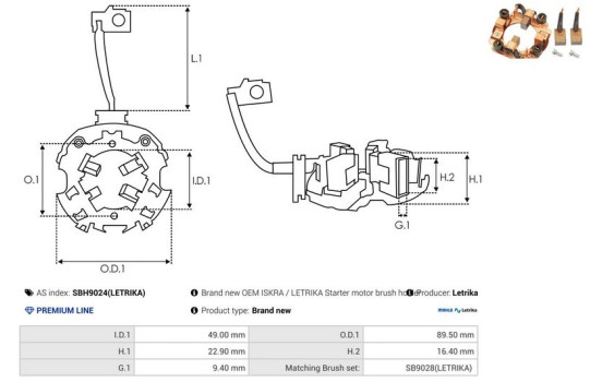 Holder, carbon brush, Image 2