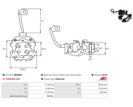 Holder, carbon brush, Image 2