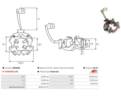 Holder, carbon brush, Image 2