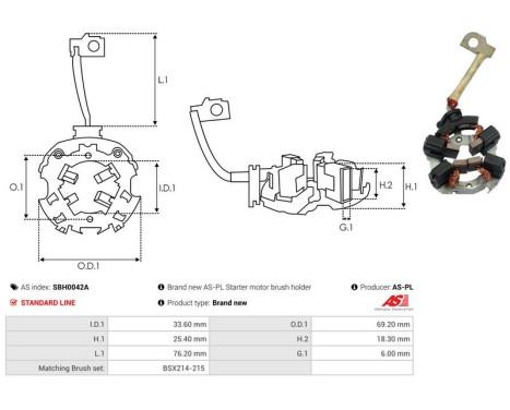 Holder, carbon brush, Image 2