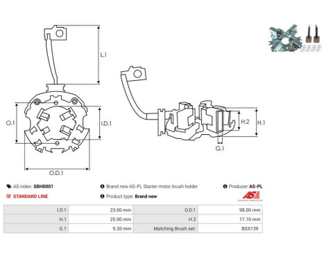 Holder, carbon brush, Image 2