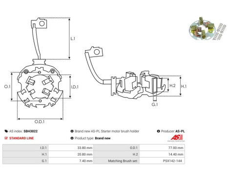 Holder, carbon brush, Image 2